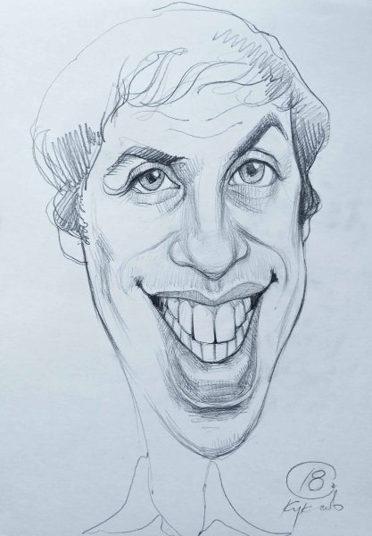 Адриано Челентано рисунок