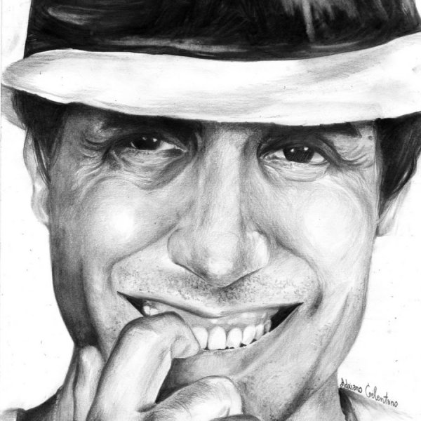 Адриано Челентано шарж