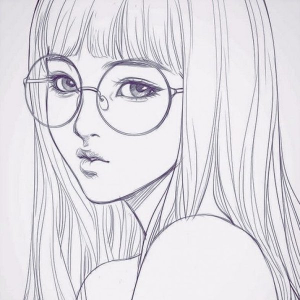 Девушка рисунок