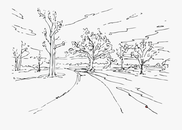 Пейзаж рисунок