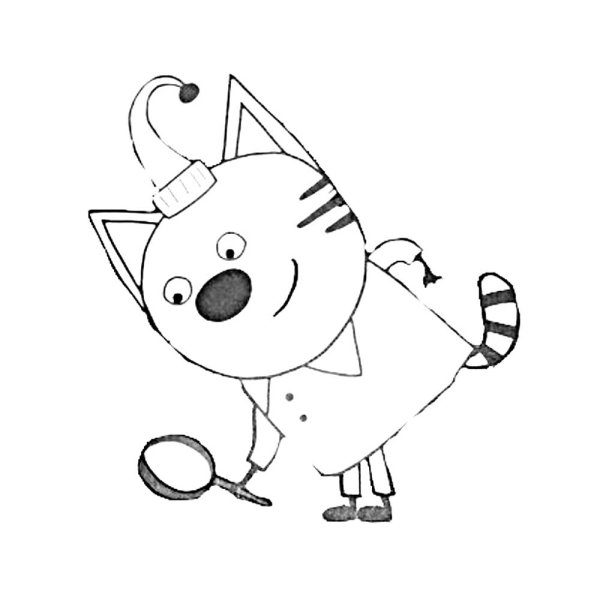 Три кота. Раскраска