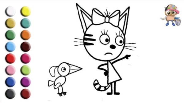 Три кота рисовать