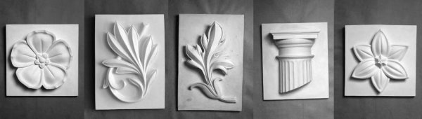 Розетка гипсовая Лотос скульптура