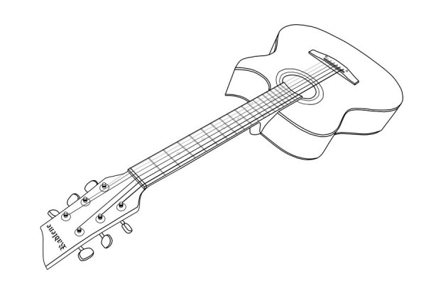 Гитара рисунок