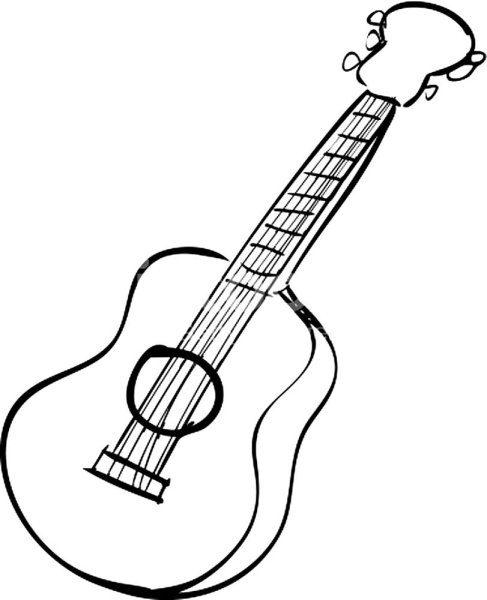 Гитара для распечатки