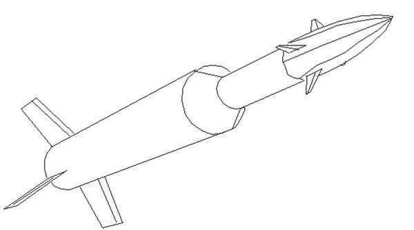 Военная ракета раскраска