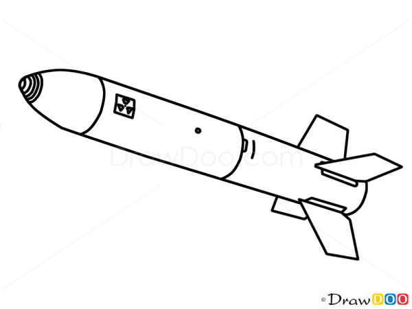 Раскраска ядерная бомба