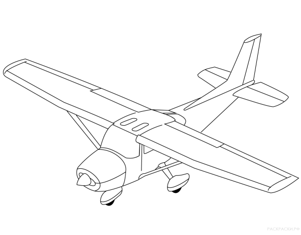 Самолет Цесна вид сбоку