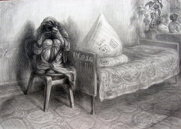 Страшные рисунки психически больных