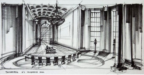 Эскиз декораций постановки спектакля «Ромео и Джульетта»