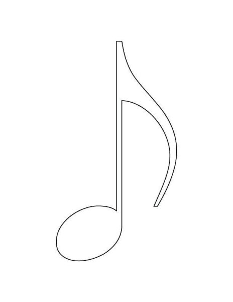 Ноты раскраска