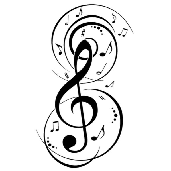 Стилизованный скрипичный ключ