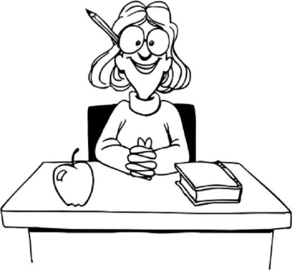 Раскраска учитель