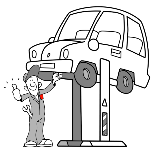 Автомеханик раскраска для детей