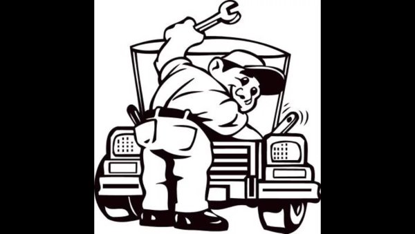 Автомеханик раскраска для детей