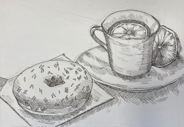 Скетчинг карандашом