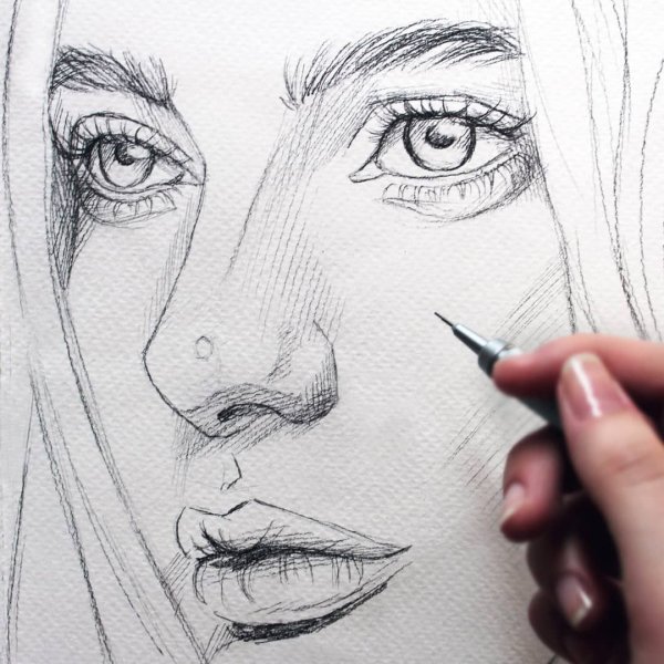 Скетчинг карандашом