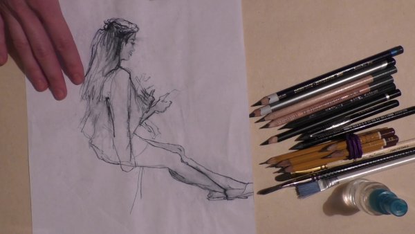 Скетчинг людей карандашом