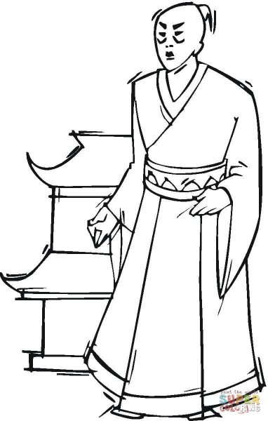 Китай раскраска для детей