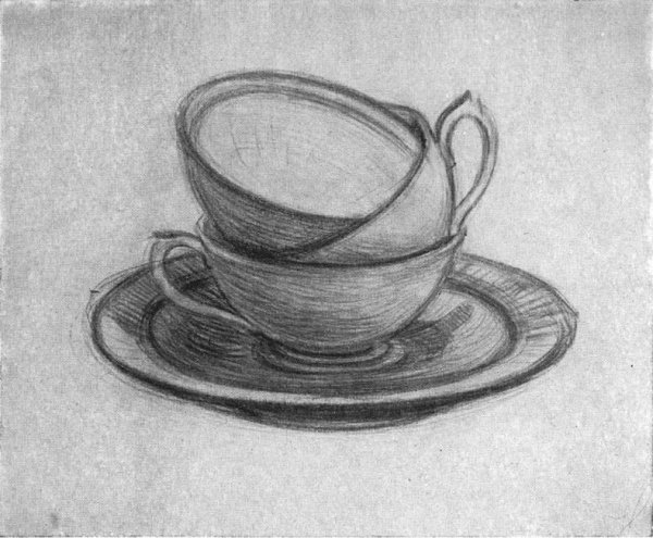 Эскиз чайной чашки
