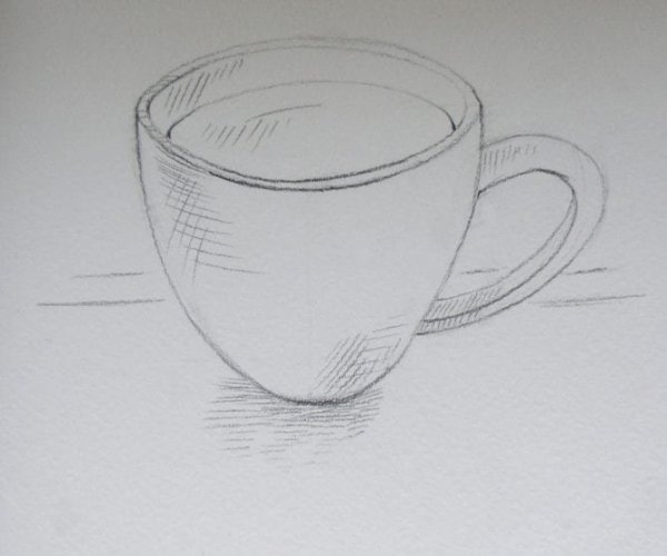 Кружка карандашом