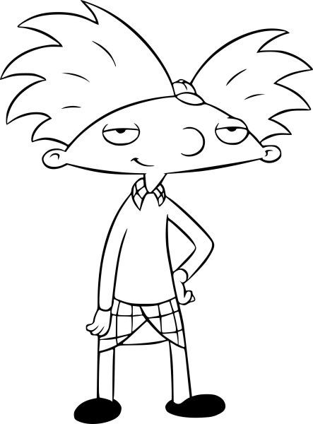 Эй Арнольд для срисовки