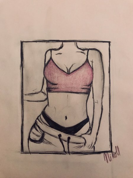 Женская талия для рисования