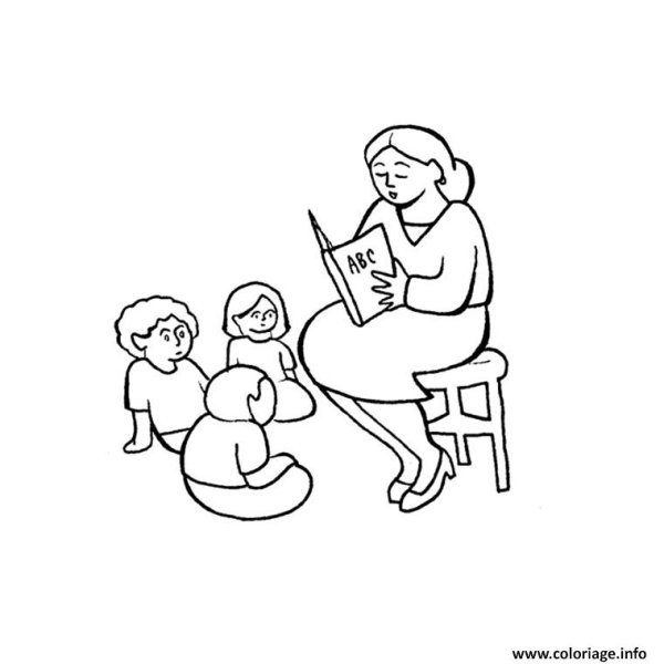 Учтельраскраска для детей