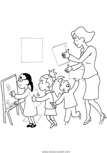 Учитель карандашом