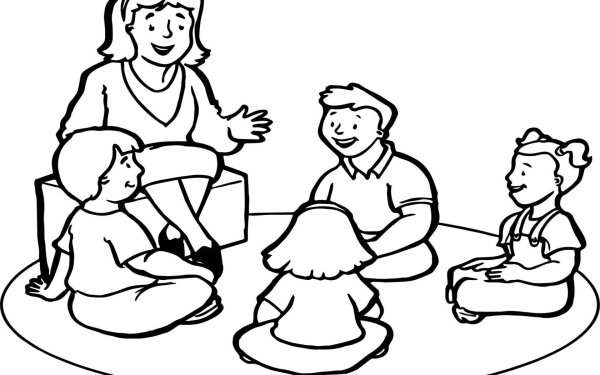 Раскраски профессии воспитатель