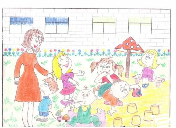 Рисунок учителя для срисовки