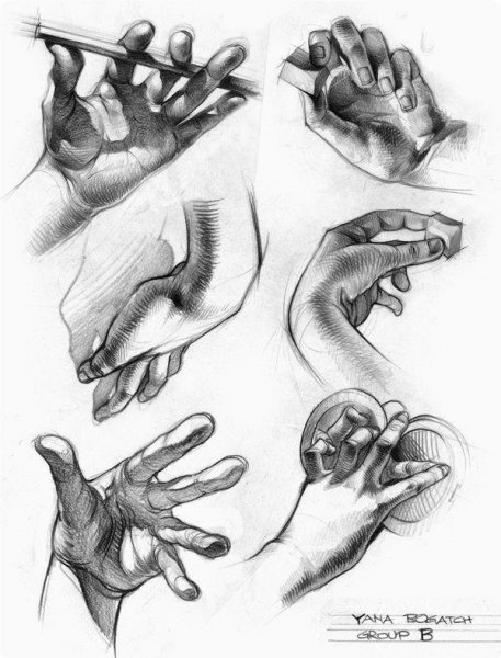 Наброски кистью