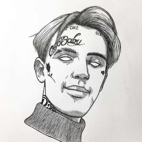 Моргенштерн портрет карандашом