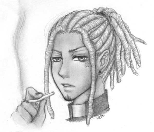 Нарисованные дреды