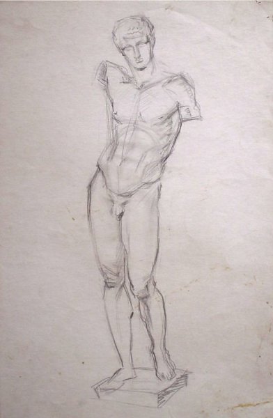 Дискобол Академический рисунок