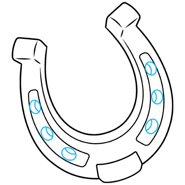Подкова раскраска для детей