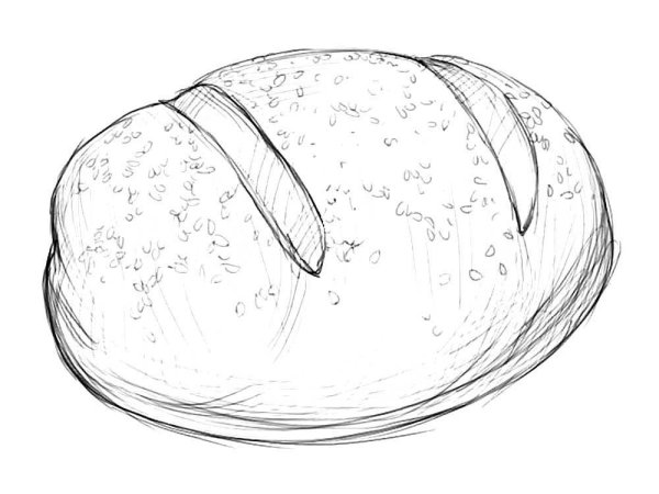 Хлеб рисовать