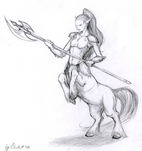 Кентавр эскиз