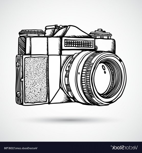 Фотоаппарат набросок