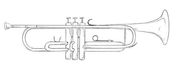 Нарисовать тромбон