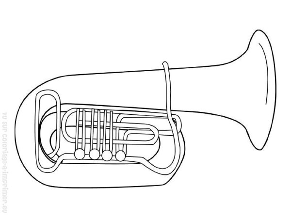 Духовые музыкальные инструменты раскраска
