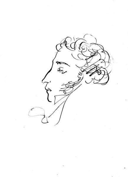 Александр Сергеевич Пушкин профиль