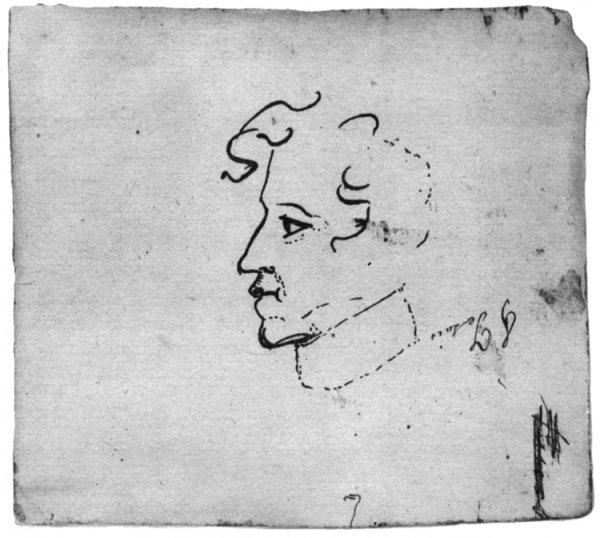 Александр Сергеевич Пушкин автопортрет