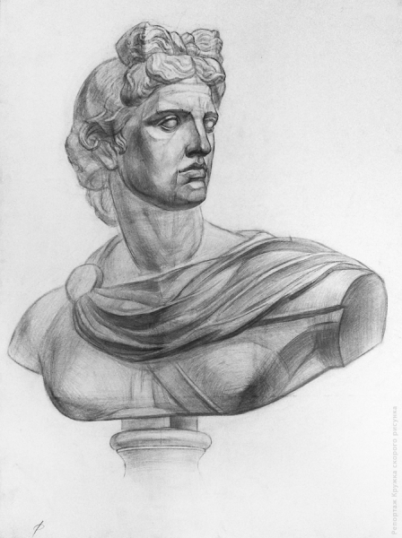 Аполлон Бельведерский голова с плечевым поясом