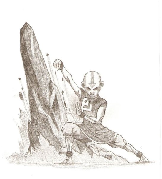 Аватар Легенда об Аанге зарисовки