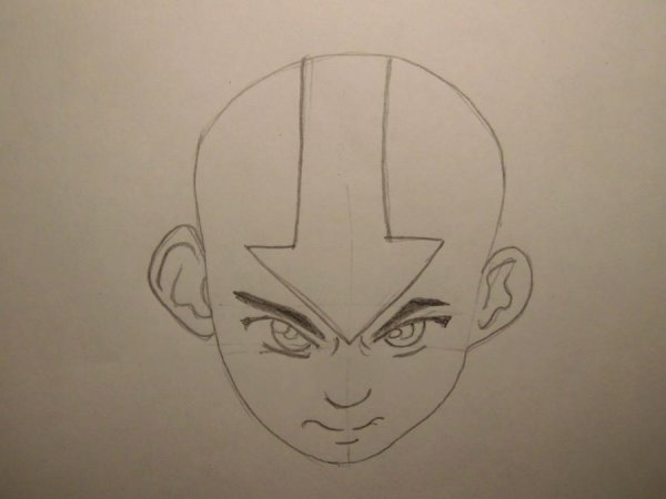 Аватар Легенда об Аанге рисовать карандашом