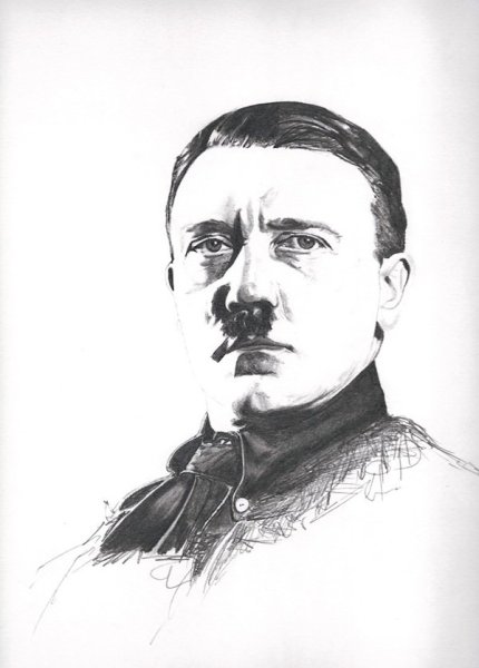 Нарисованный Адольф Гитлер