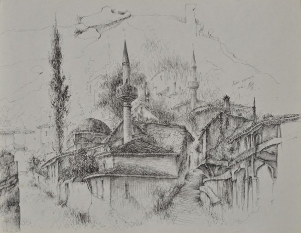 Крым природа карандаш