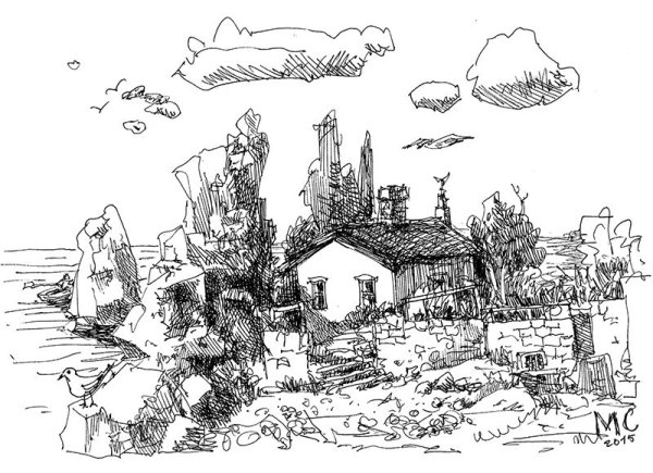 Ласточкино гнездо Крым красками