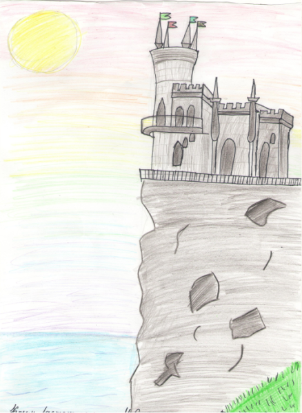 Маяк карандашом